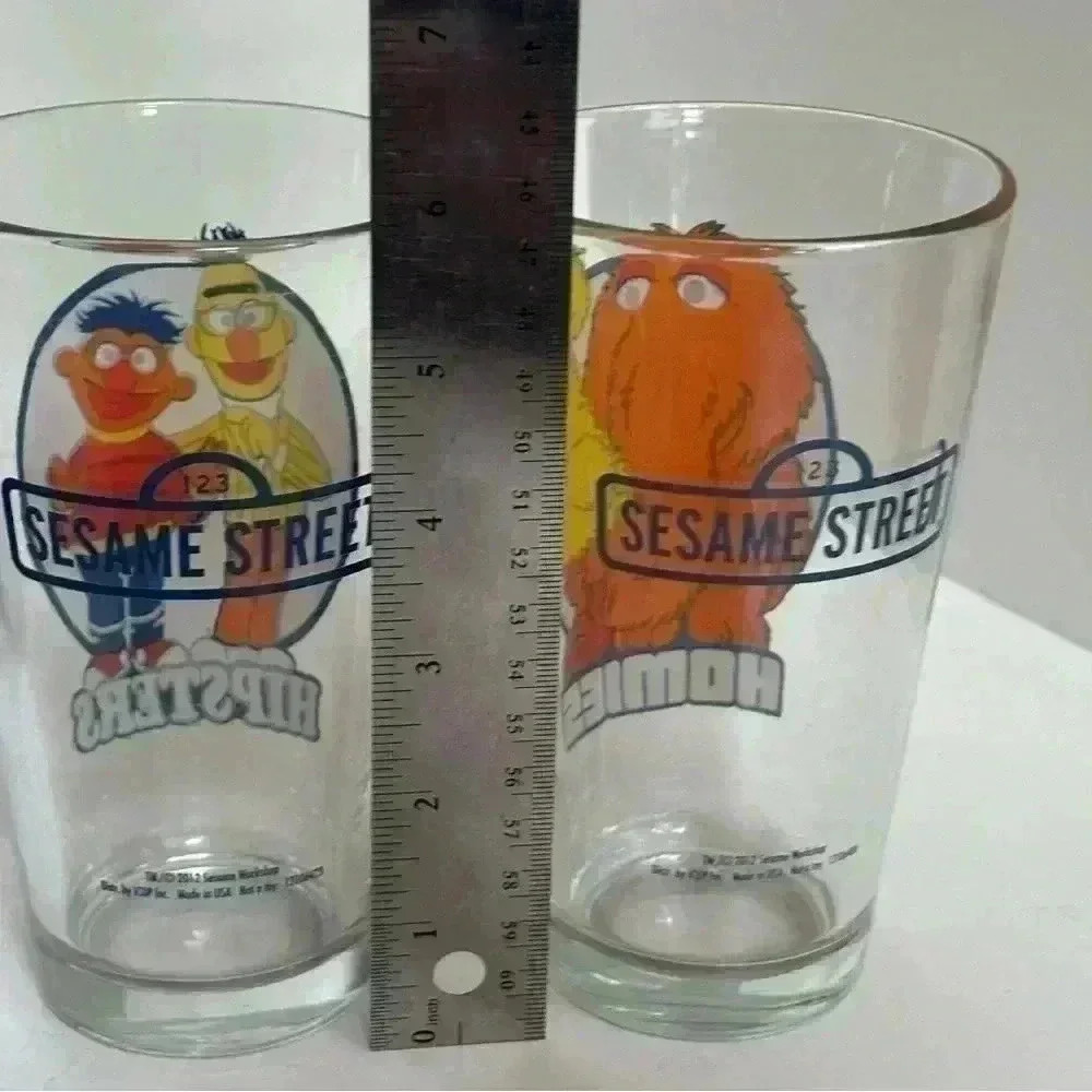 2012 Collectors Series Sesame Street limited edition 16 oz glasses made in USA - Picture 8 of 11